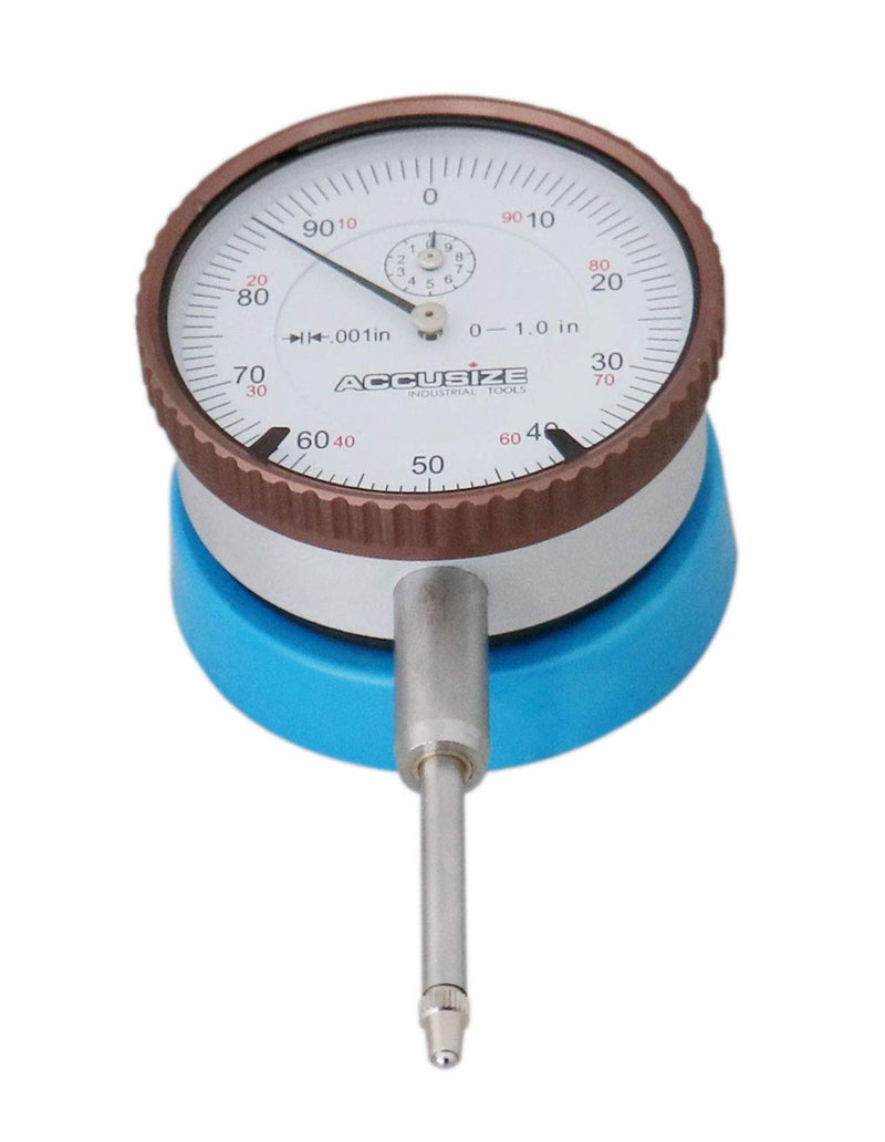 Accusize Industrial Tools Magnetic Back with 0-1'' by 0.001'' Dial Indicator, Eg08-1600 - Image 3
